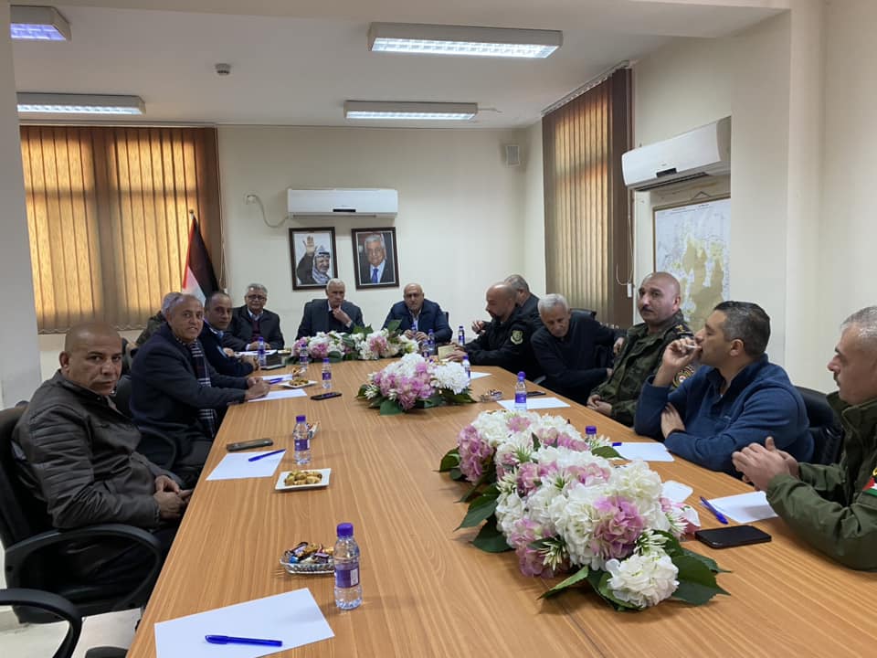 جانب من الاجتماع(عدسة: ثائر أبو بكر/ وفا)